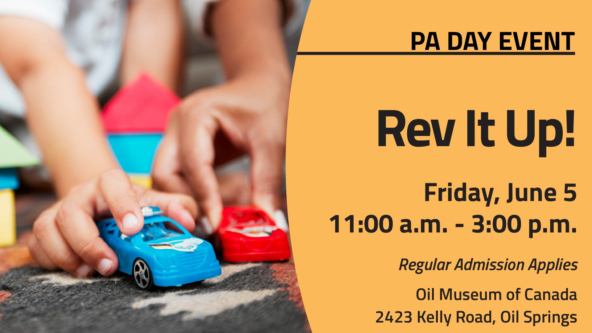 Promotional image for Rev It Up! event