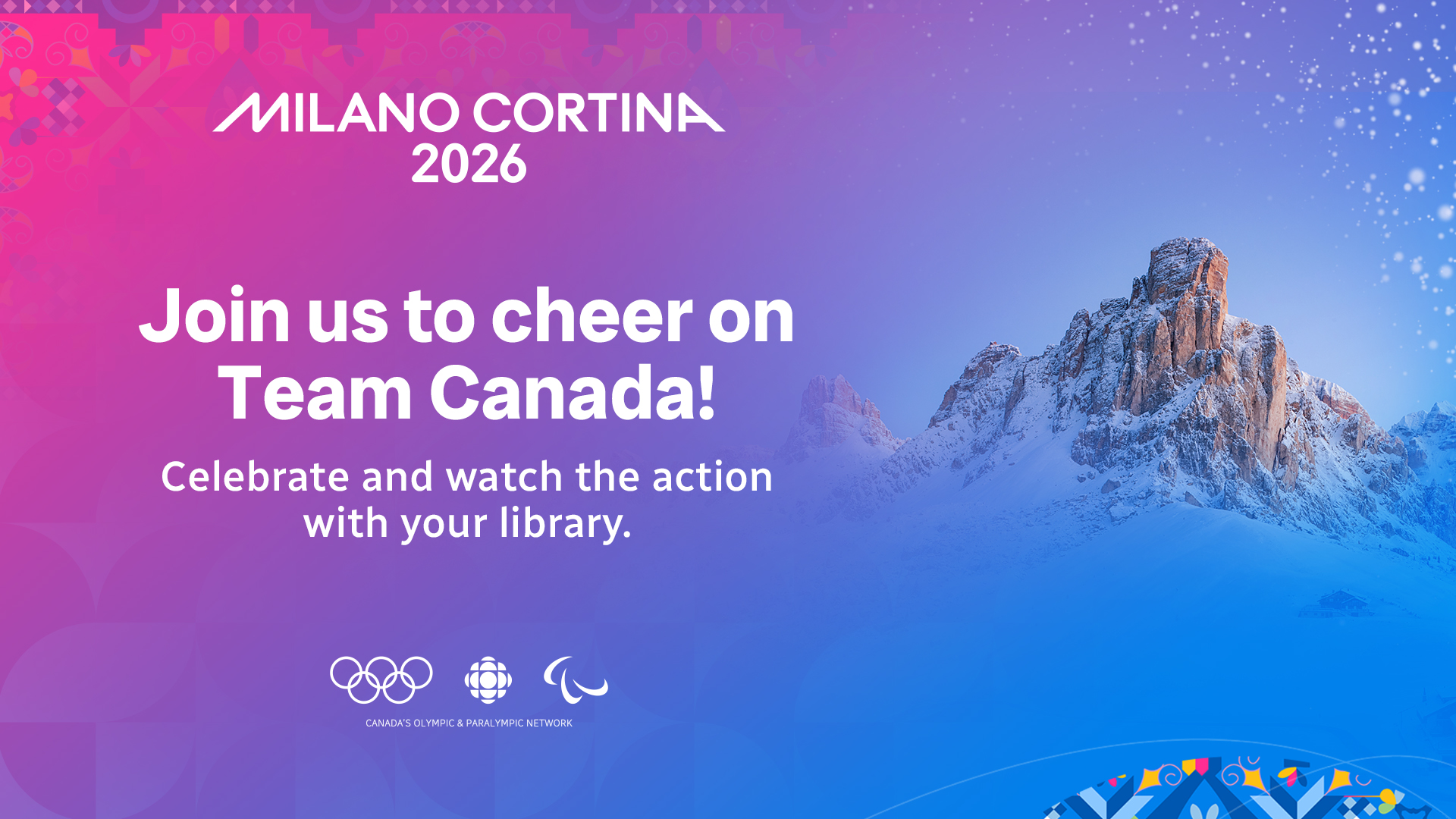 Promotional image for Olympic viewing event