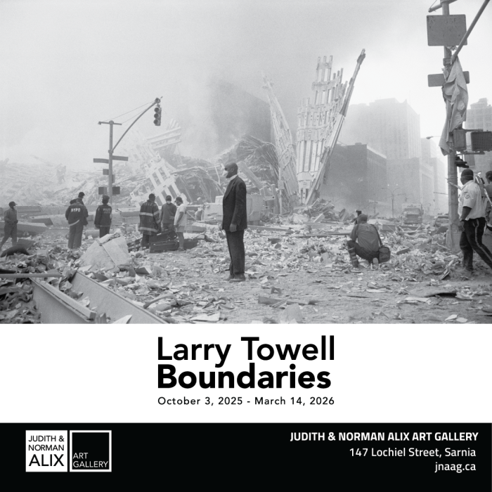 Promotional image for the Larry Towell: Boundaries exhibition