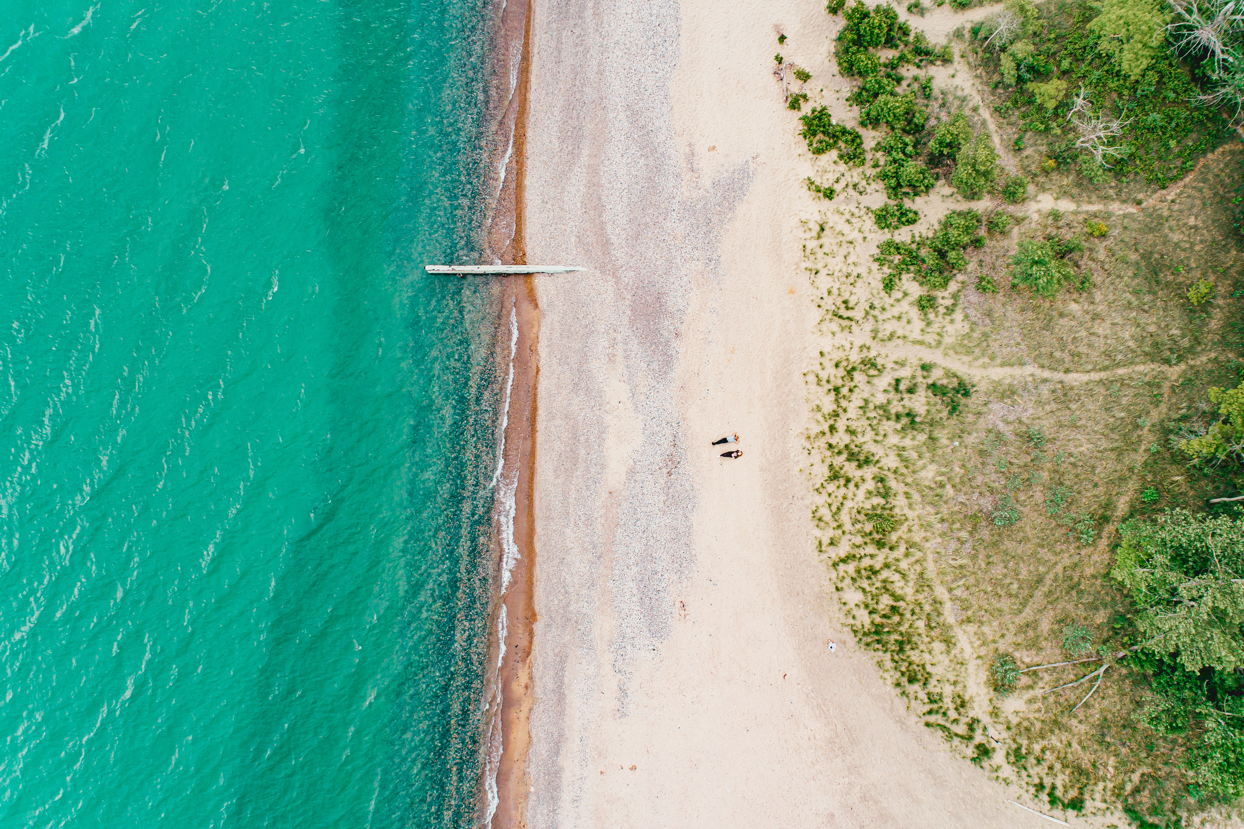 Canatara beach water and sand meeting