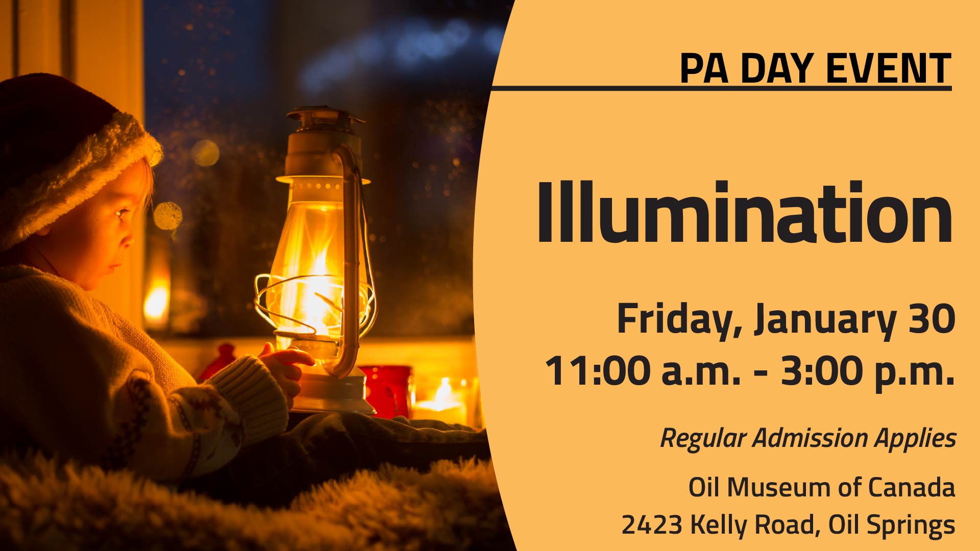 Promotional image for the OMC PA Day event Illumination