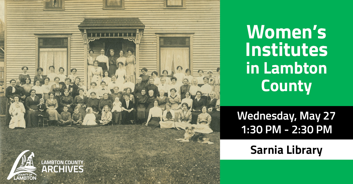 Promotional image for Lambton County Archives event